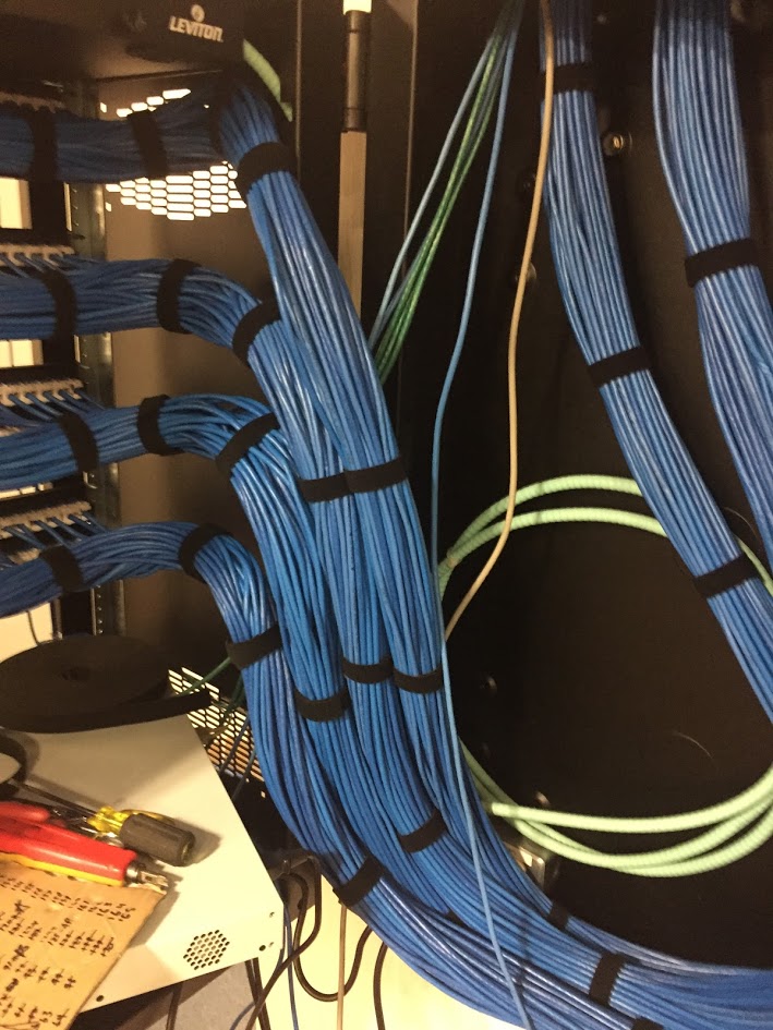 Terminated Cable On Patch Panel