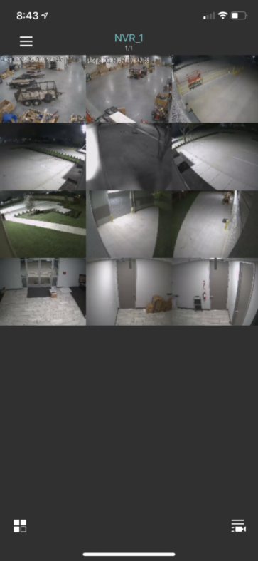 Security Cameras on Iphone